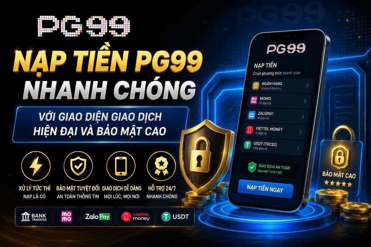 Nạp tiền PG99 nhanh chóng với giao diện giao dịch hiện đại và bảo mật cao